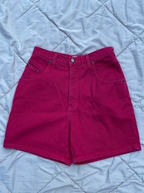Vintage 90s Christopher & Banks red denim shorts